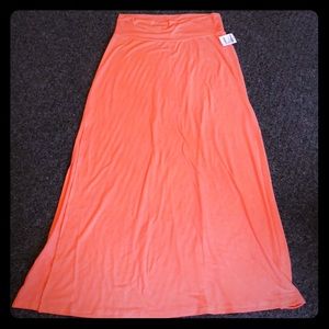NWT Orangey Pink Maxi Skirt